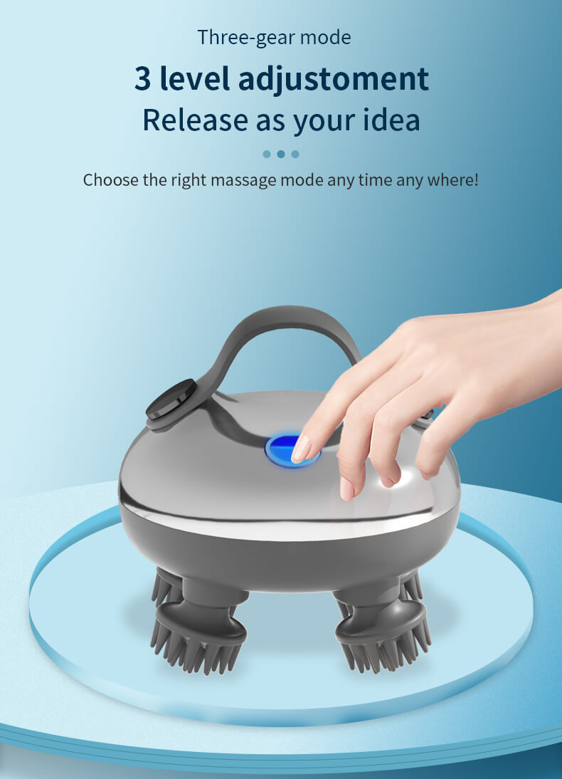 Mini scalp massager, head massager, handheld head massager, scalp massager, head massager with red lamp treatment.jpg