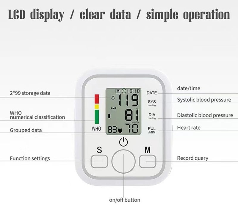 Smart Large Cuff BP Digital Sphygmomanometer Blood Pressure Monitor (13).jpg