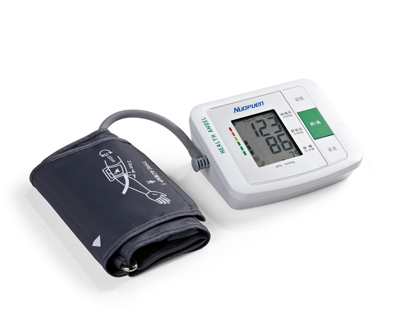 Intelligent voice arm electronic sphygmomanometer - Shenzhen Nuopuen ...